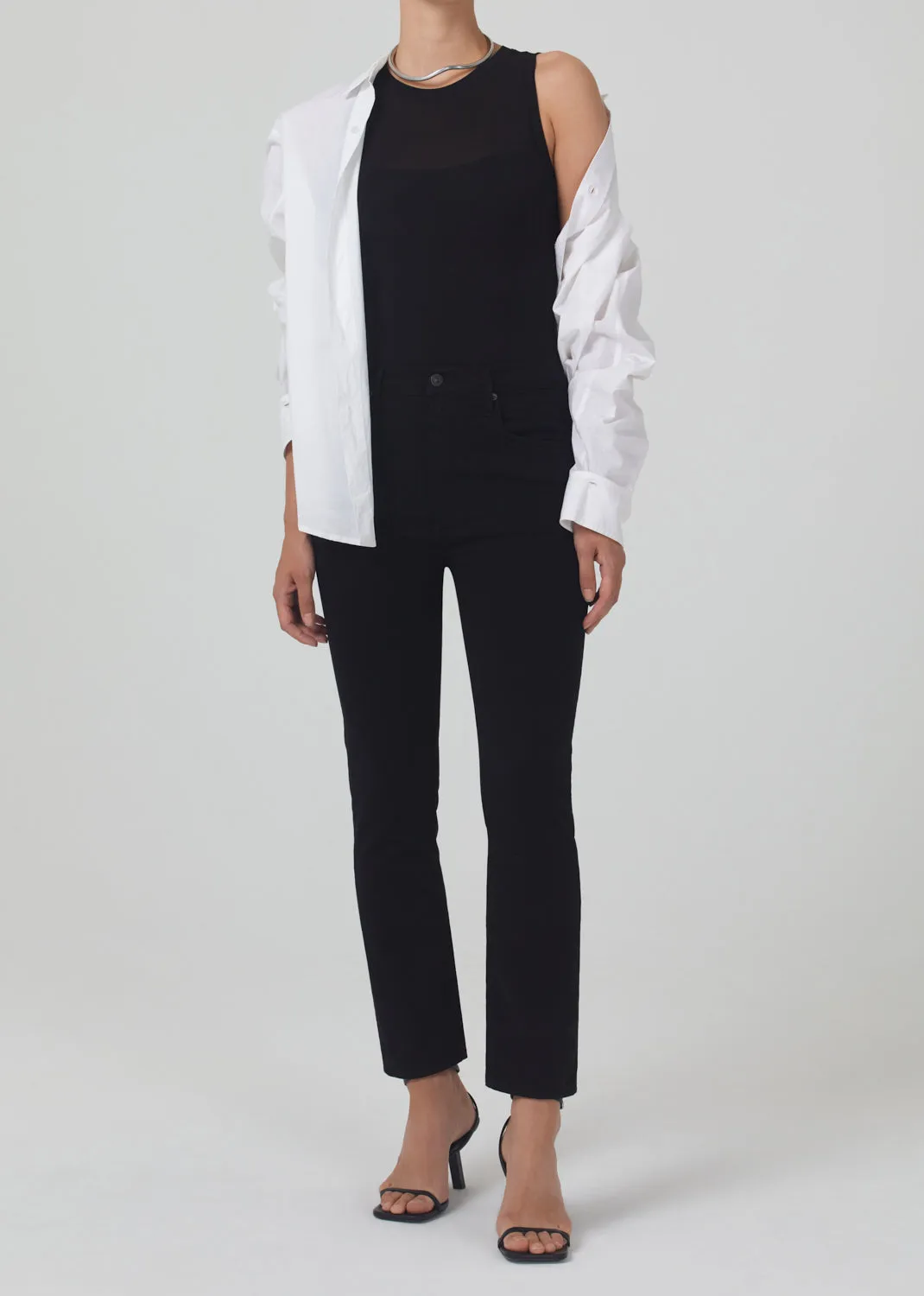 Jolene High Rise Vintage Slim in Plush Black sold by Citizens Of Humanity