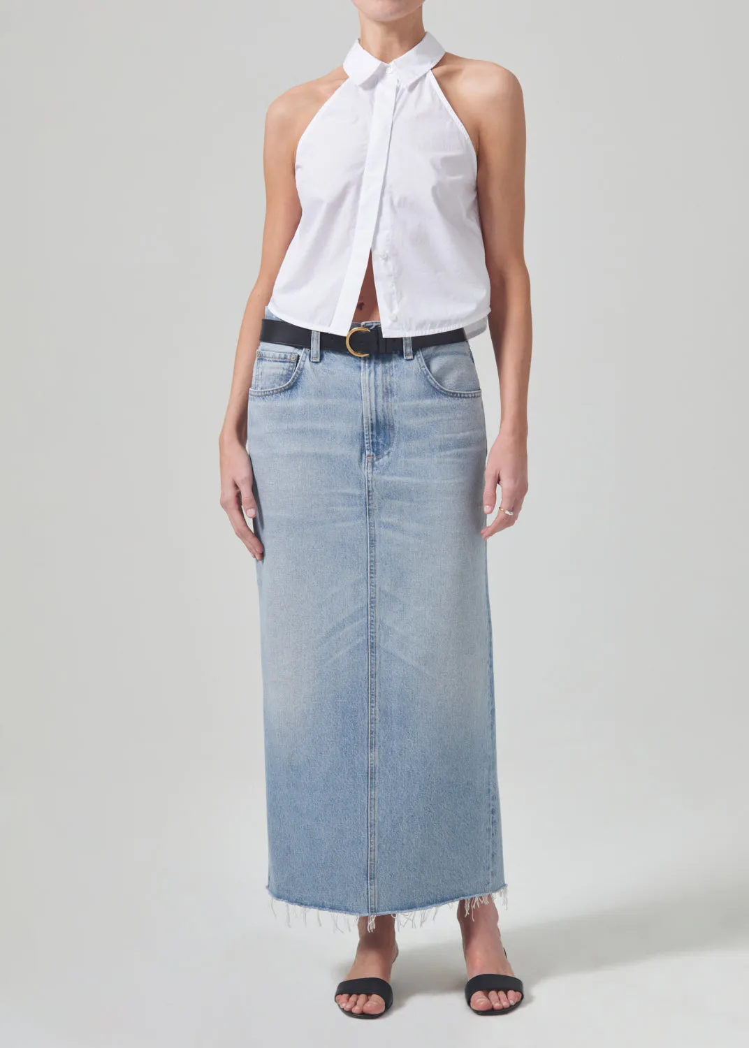 Adeline Sleeveless Shirt in Optic White sold by Citizens Of Humanity product image thumbnail 5