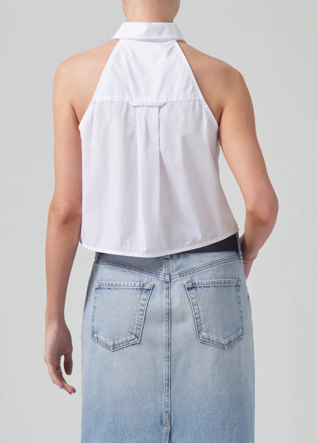 Adeline Sleeveless Shirt in Optic White sold by Citizens Of Humanity product image thumbnail 2