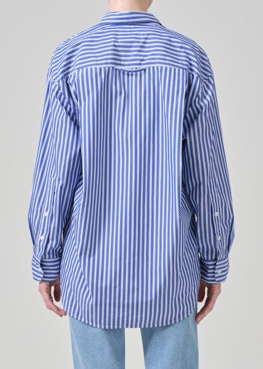 Kayla Shirt in Navy Mesa Stripe sold by Citizens Of Humanity product image thumbnail 3
