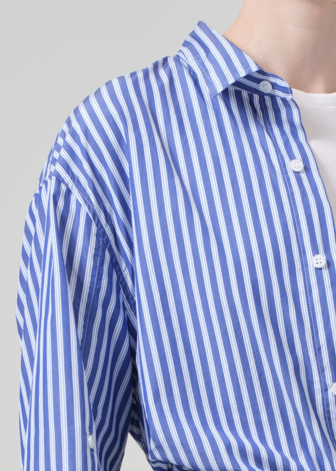 Kayla Shirt in Navy Mesa Stripe sold by Citizens Of Humanity product image thumbnail 5