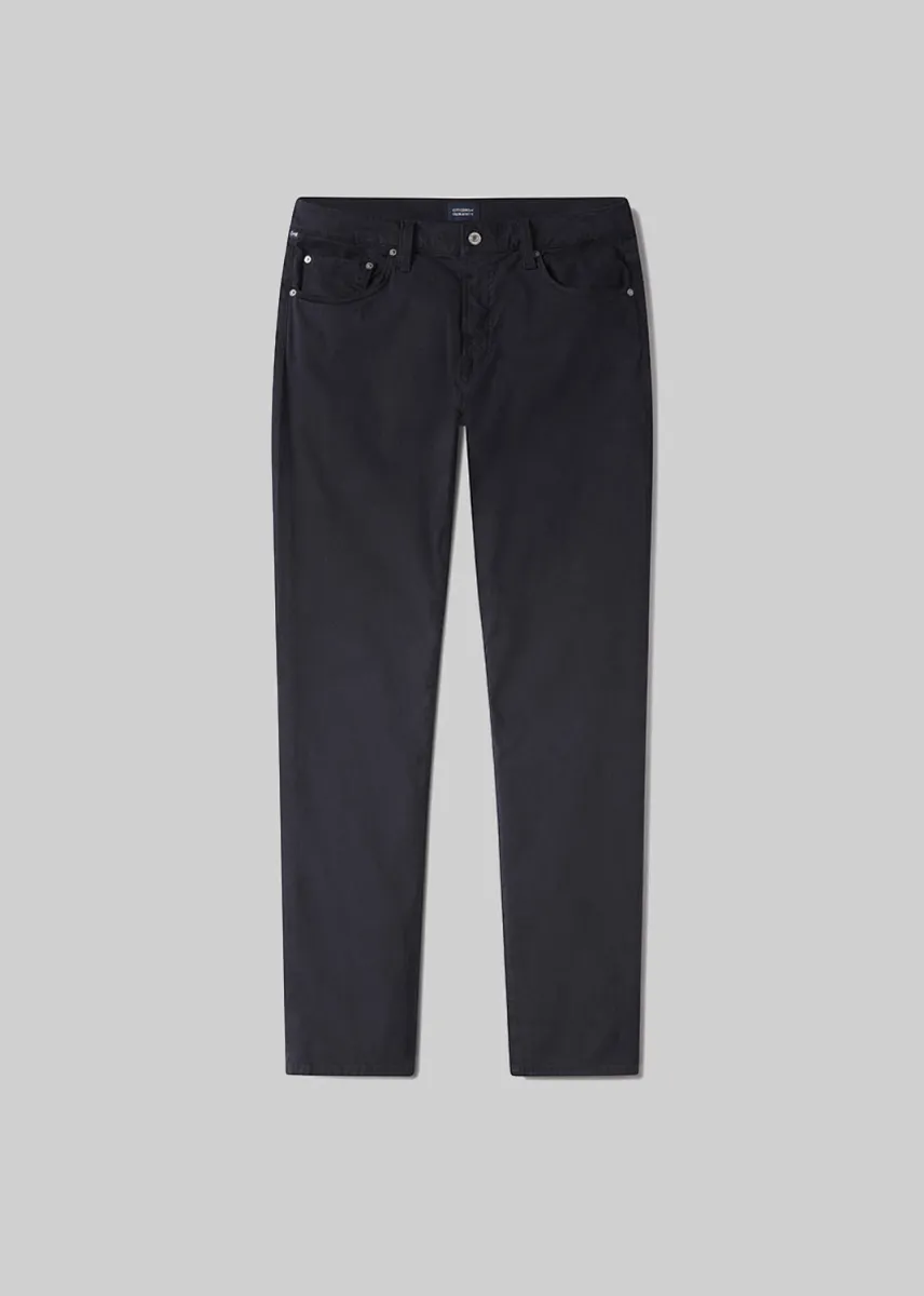 London Tapered Slim Brushed Sateen in True Navy sold by Citizens Of Humanity