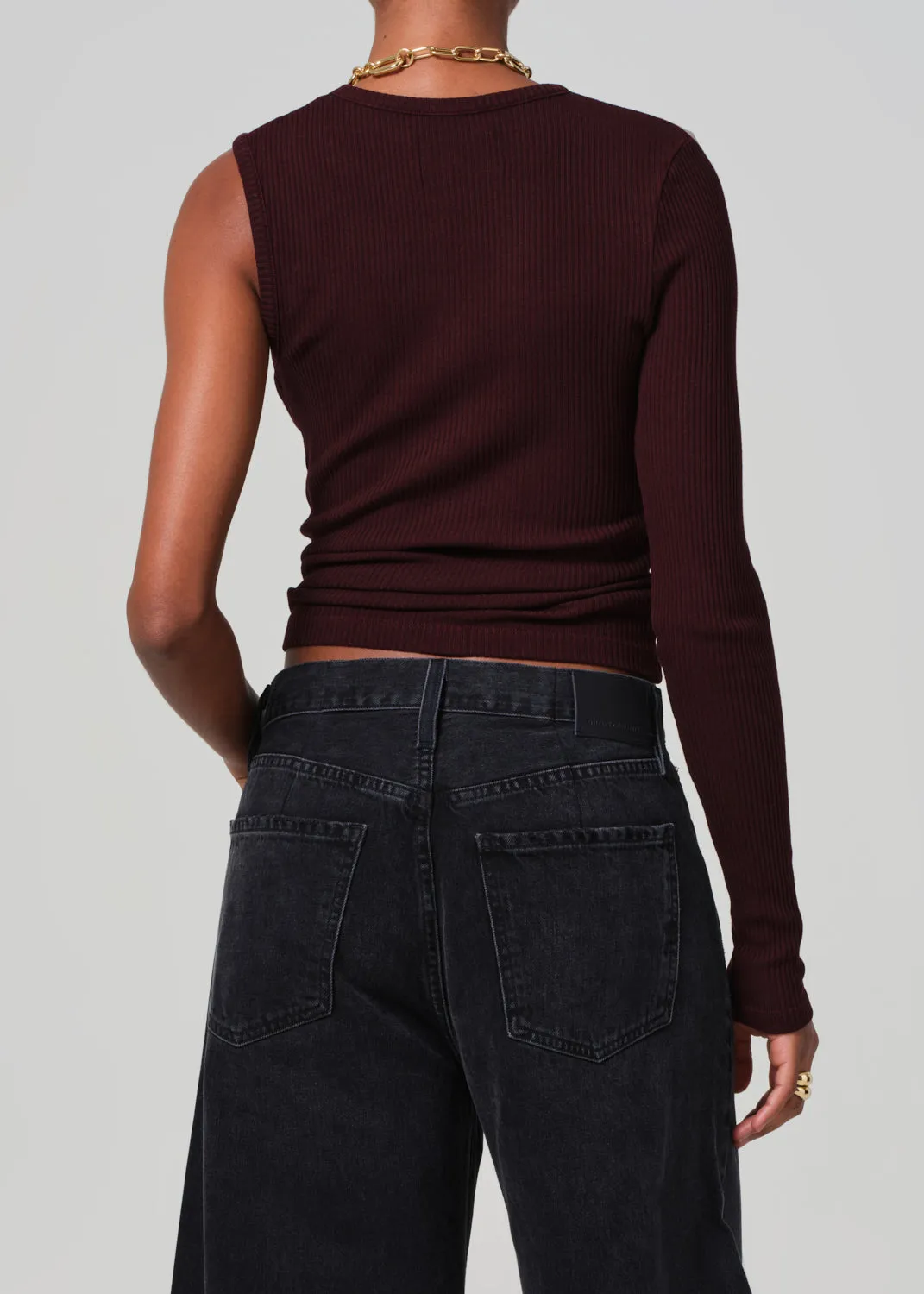 Fellina One Sleeve in Burgundy sold by Citizens Of Humanity product image thumbnail 2