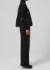 Ayla Baggy With Tuxedo Stripe in Black Salt sold by Citizens Of Humanity