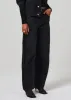 Ayla Baggy With Tuxedo Stripe in Black Salt sold by Citizens Of Humanity