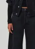 Ayla Baggy With Tuxedo Stripe in Black Salt sold by Citizens Of Humanity
