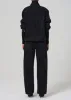 Ayla Baggy With Tuxedo Stripe in Black Salt sold by Citizens Of Humanity