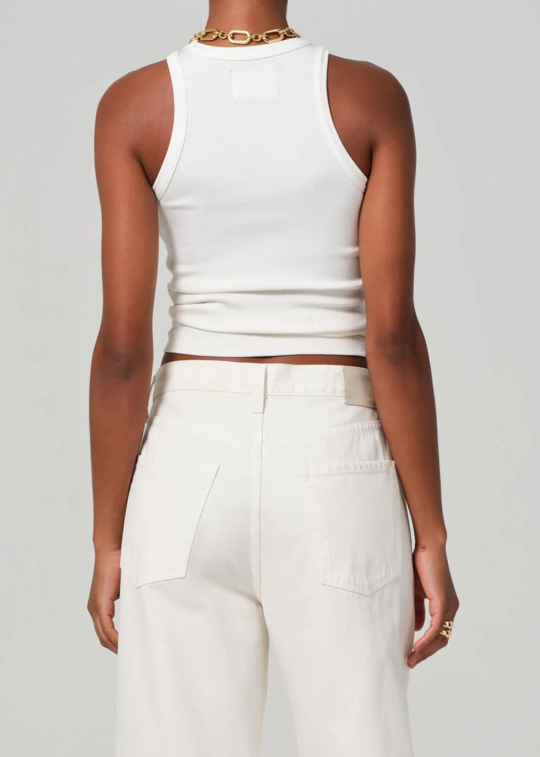 Akira Tank in Ivory sold by Citizens Of Humanity product image thumbnail 2