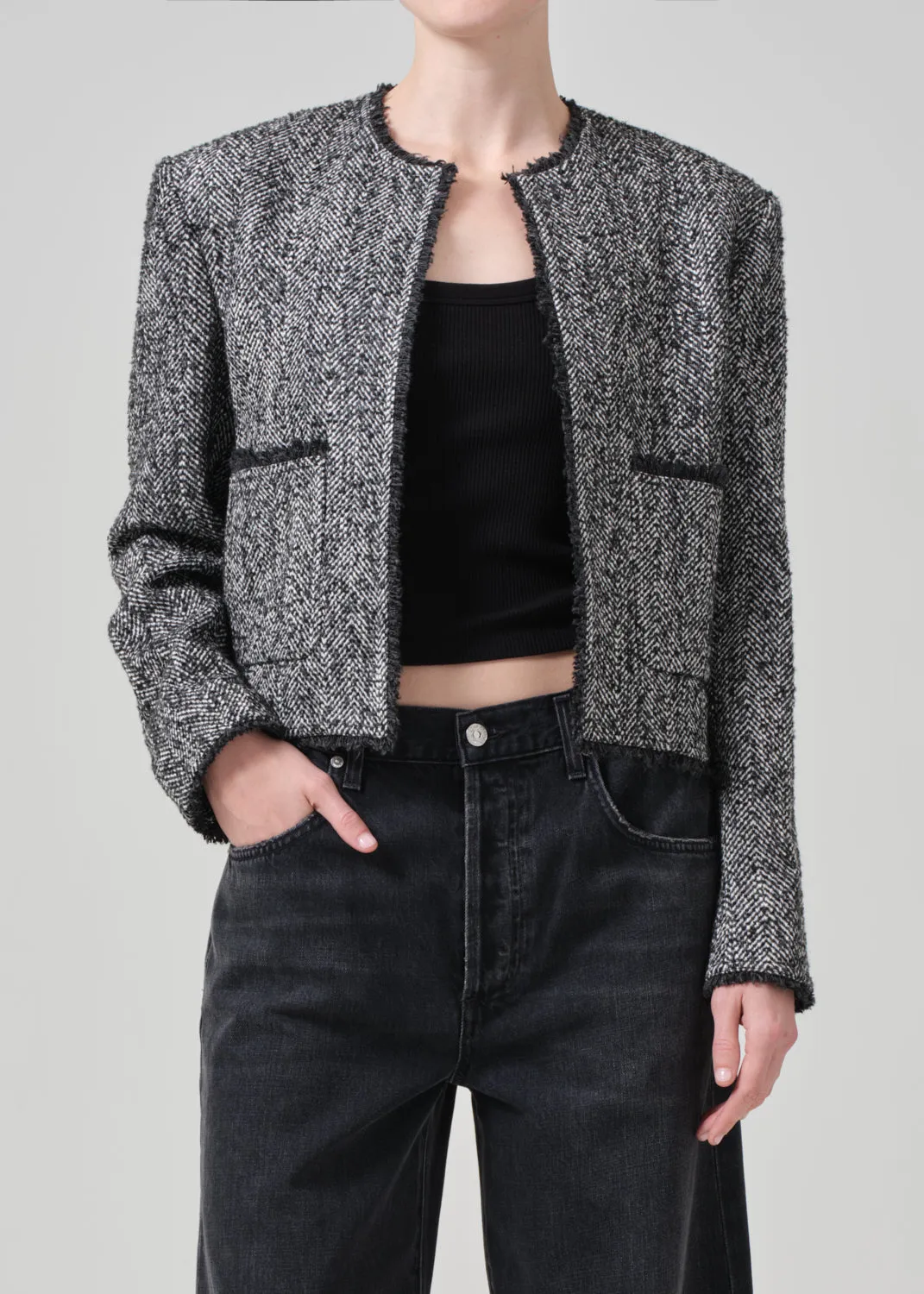 Elana Jacket in Salt And Pepper sold by Citizens Of Humanity