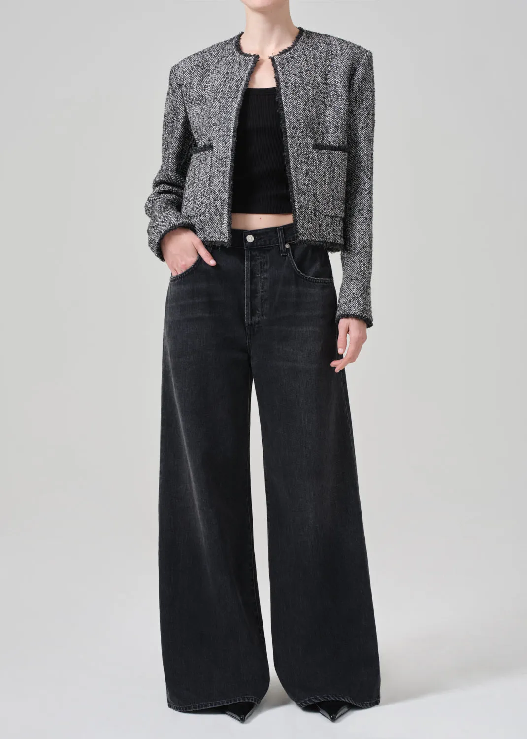 Elana Jacket in Salt And Pepper sold by Citizens Of Humanity product image thumbnail 5