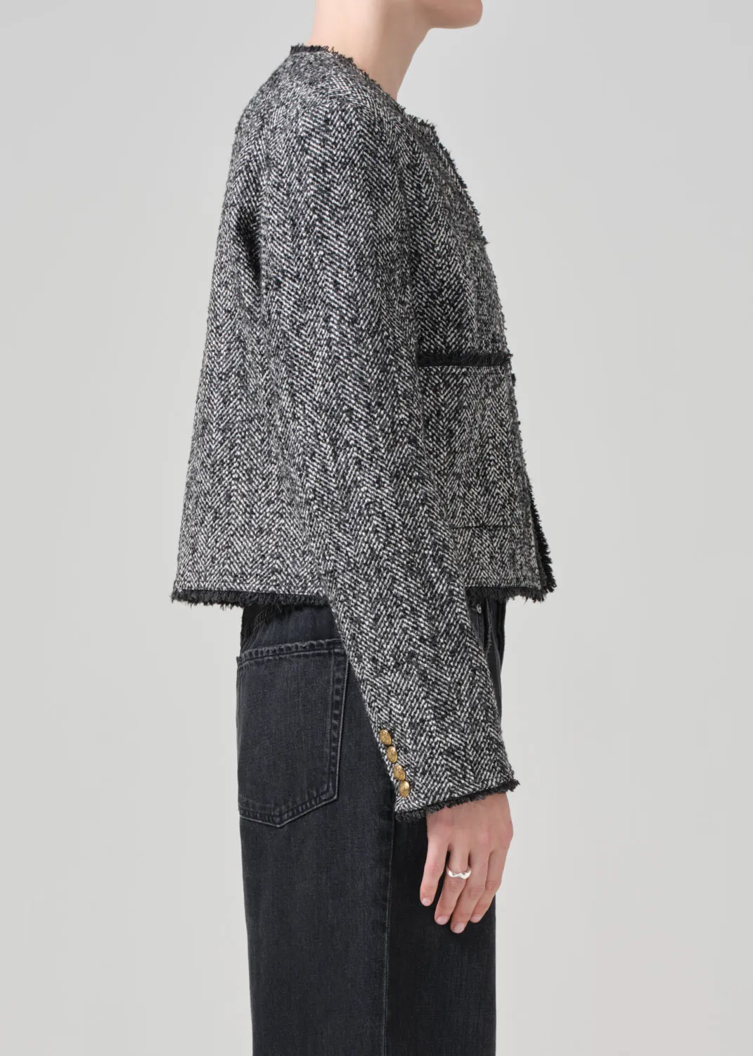 Elana Jacket in Salt And Pepper sold by Citizens Of Humanity product image thumbnail 3