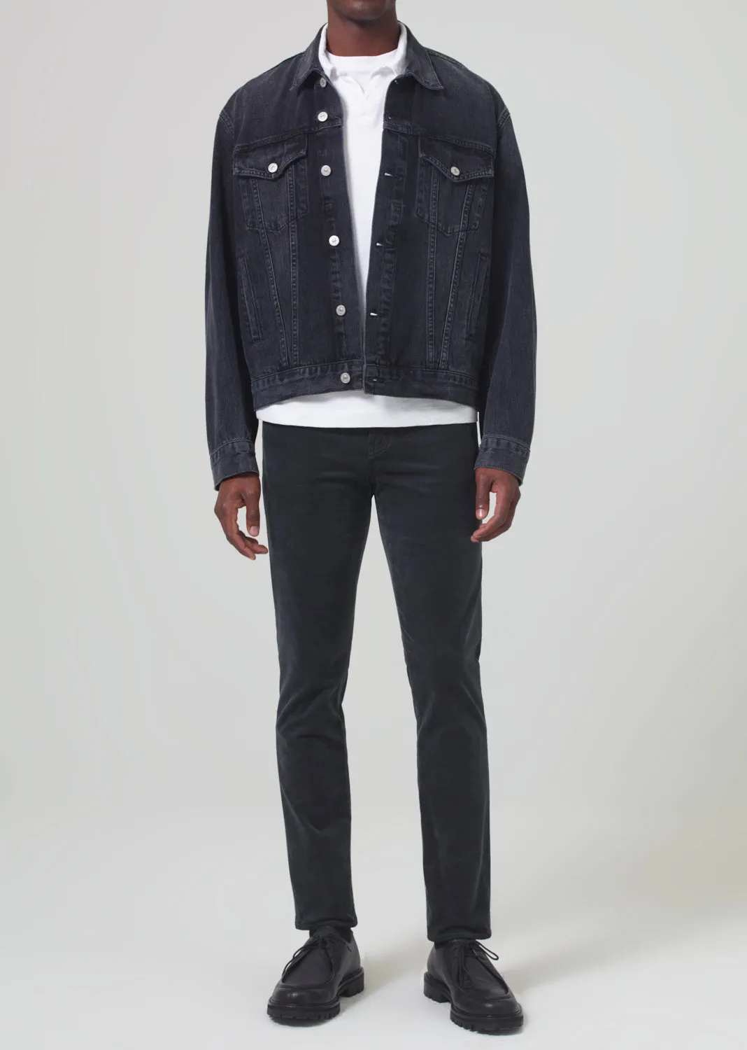 London Tapered Slim Velvet in Charred Cedar sold by Citizens Of Humanity product image thumbnail 2