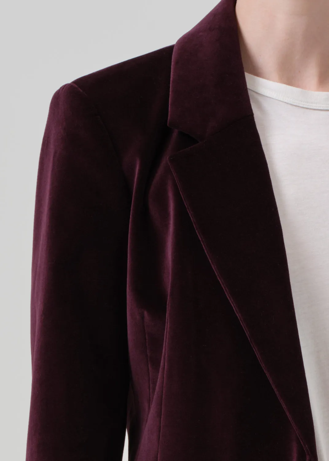 Matteau Blazer in Bordeaux sold by Citizens Of Humanity product image thumbnail 4