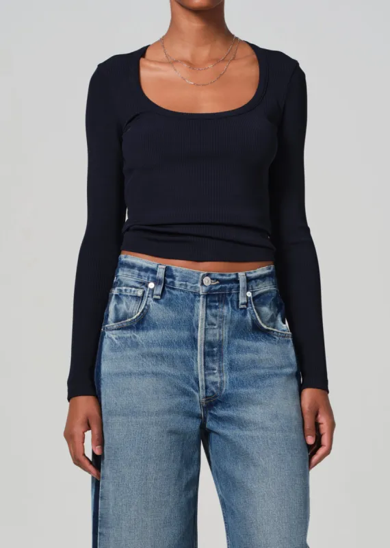Rumi Scoop Neck in Navy sold by Citizens Of Humanity