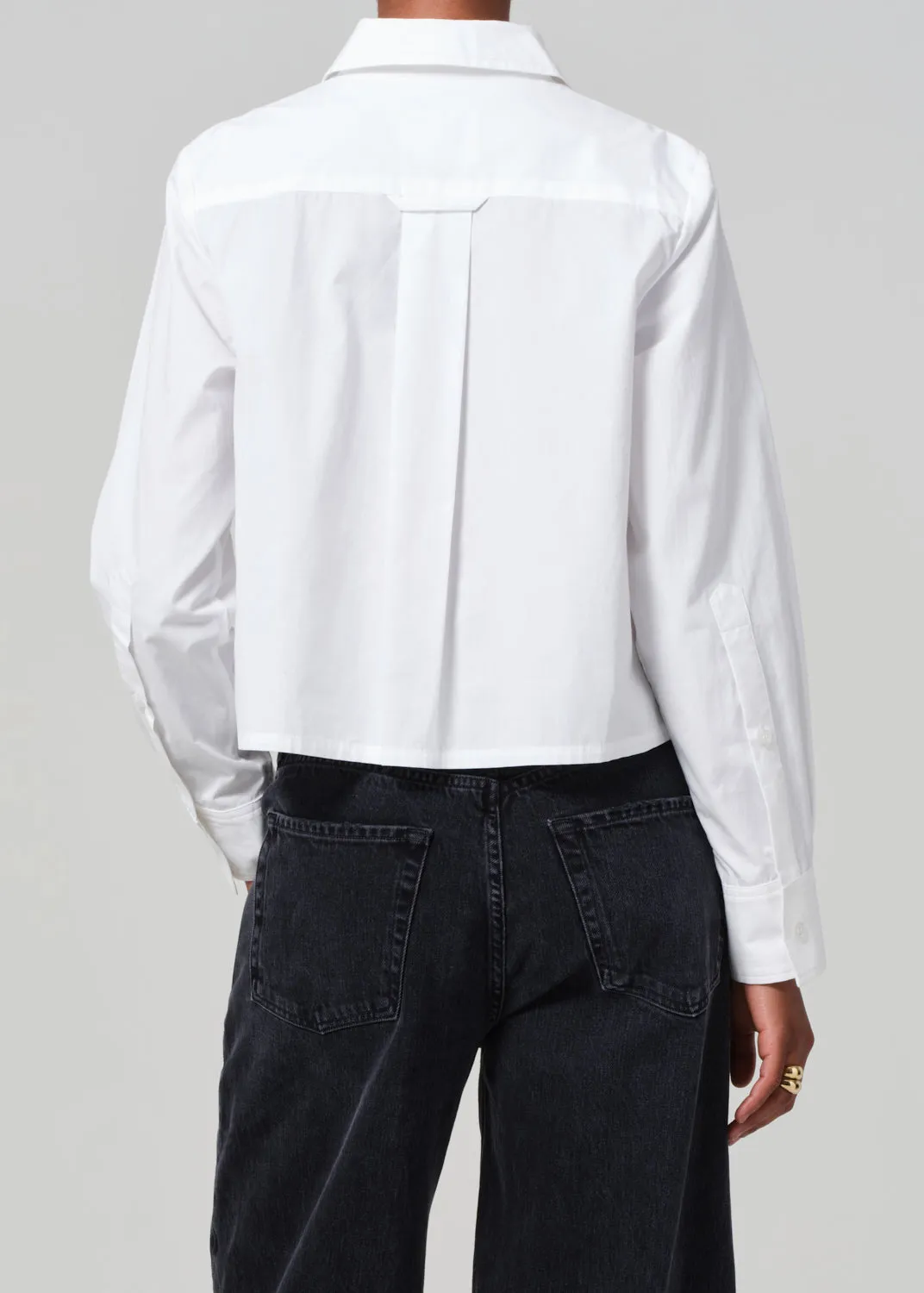 Fino Boxy Cropped Tuxedo in White sold by Citizens Of Humanity product image thumbnail 2