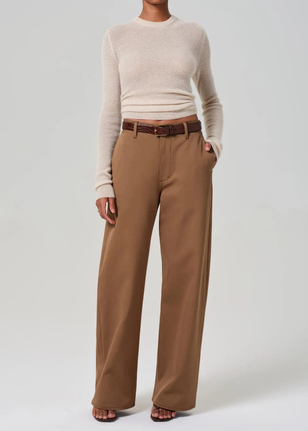 Ayla Polish Trouser in Nut sold by Citizens Of Humanity
