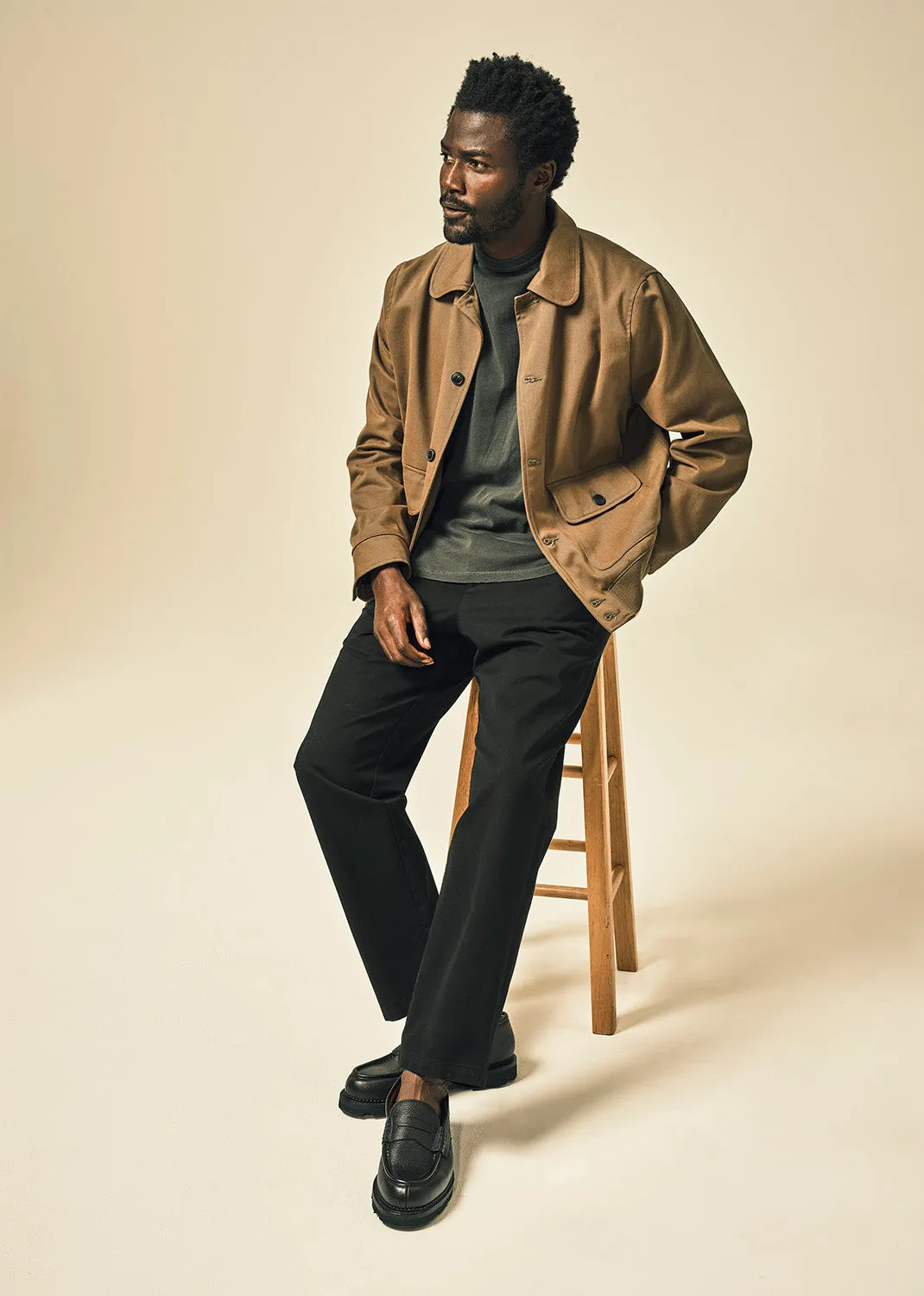 Flat Front Chino in Black sold by Citizens Of Humanity