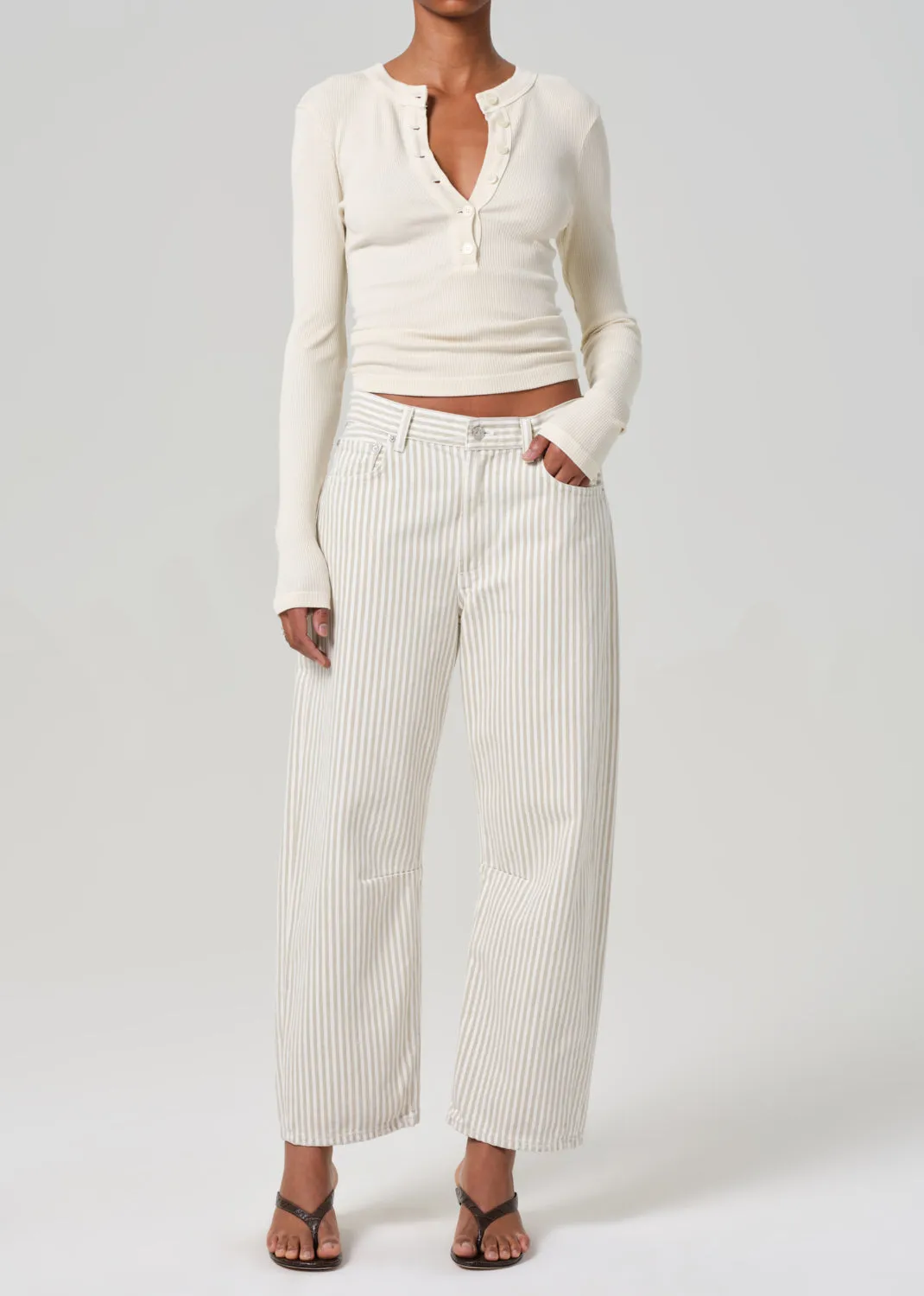 Varra Henley in Dune sold by Citizens Of Humanity product image thumbnail 5