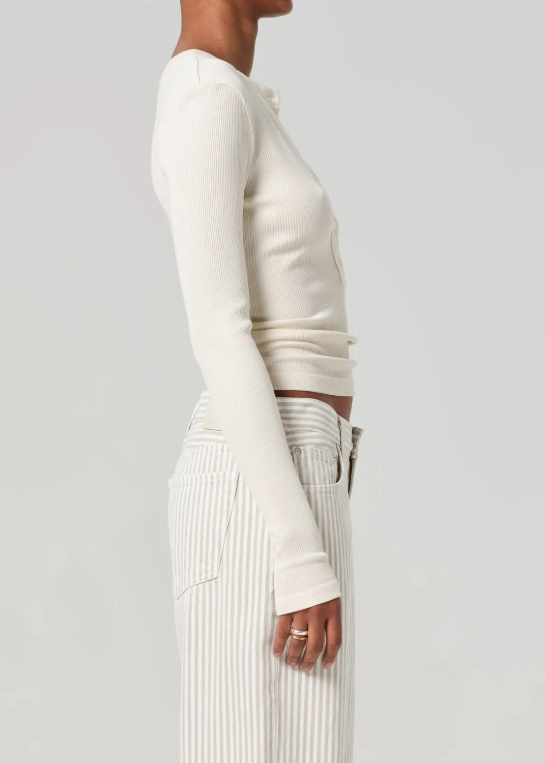 Varra Henley in Dune sold by Citizens Of Humanity product image thumbnail 3