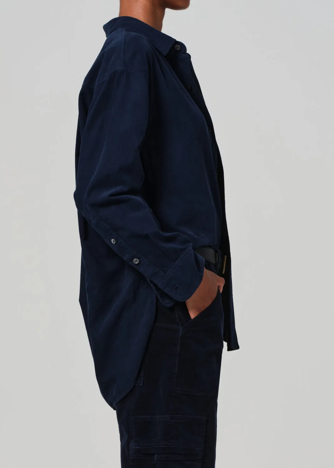 Kayla Shirt Corduroy in Navy sold by Citizens Of Humanity product image thumbnail 3