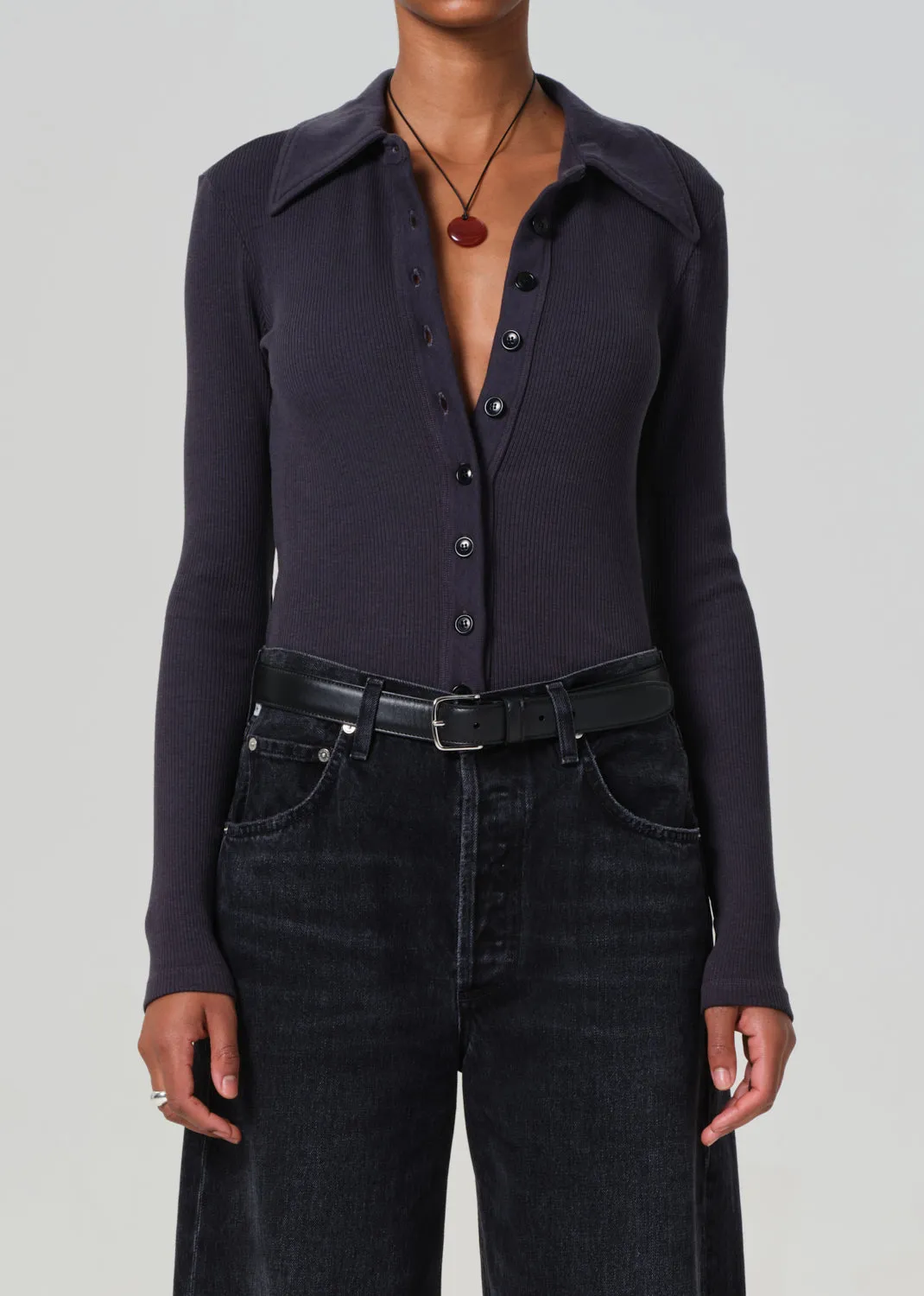 Gila Polo in Charcoal sold by Citizens Of Humanity