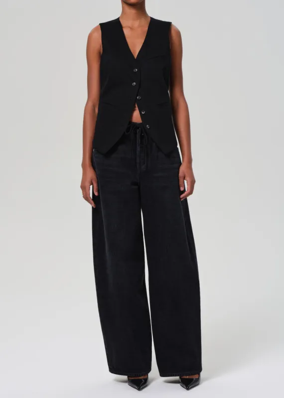 Brynn Drawstring Trouser in Midnight Sky sold by Citizens Of Humanity