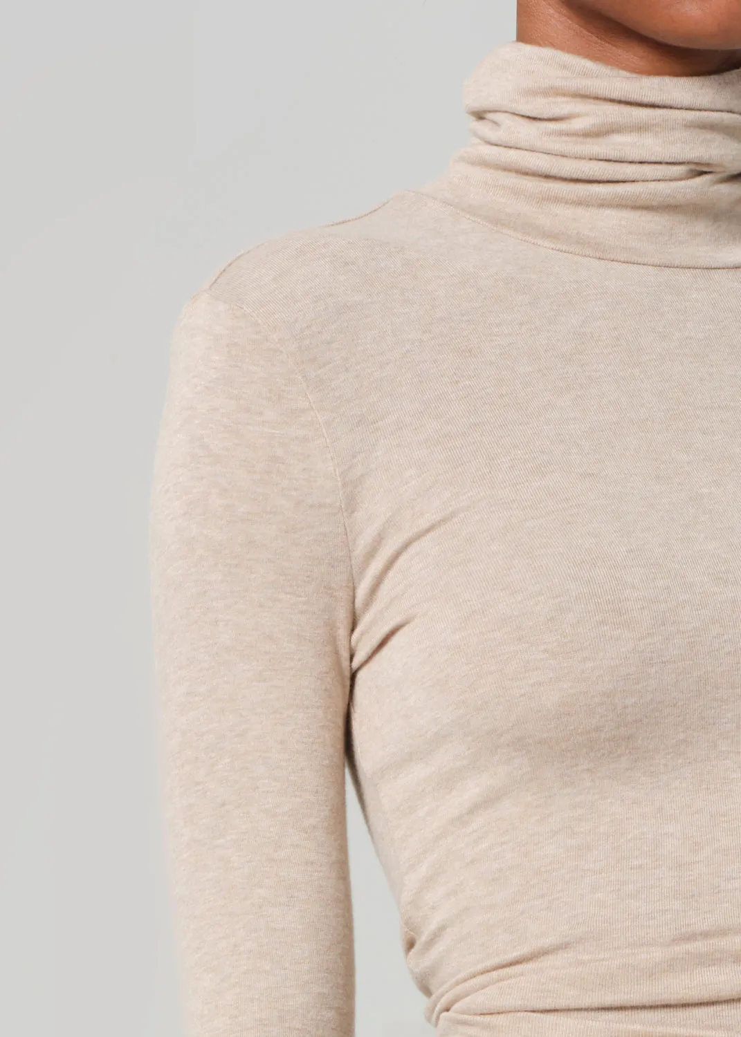 Caradene Turtleneck in Heathered Almond sold by Citizens Of Humanity product image thumbnail 4
