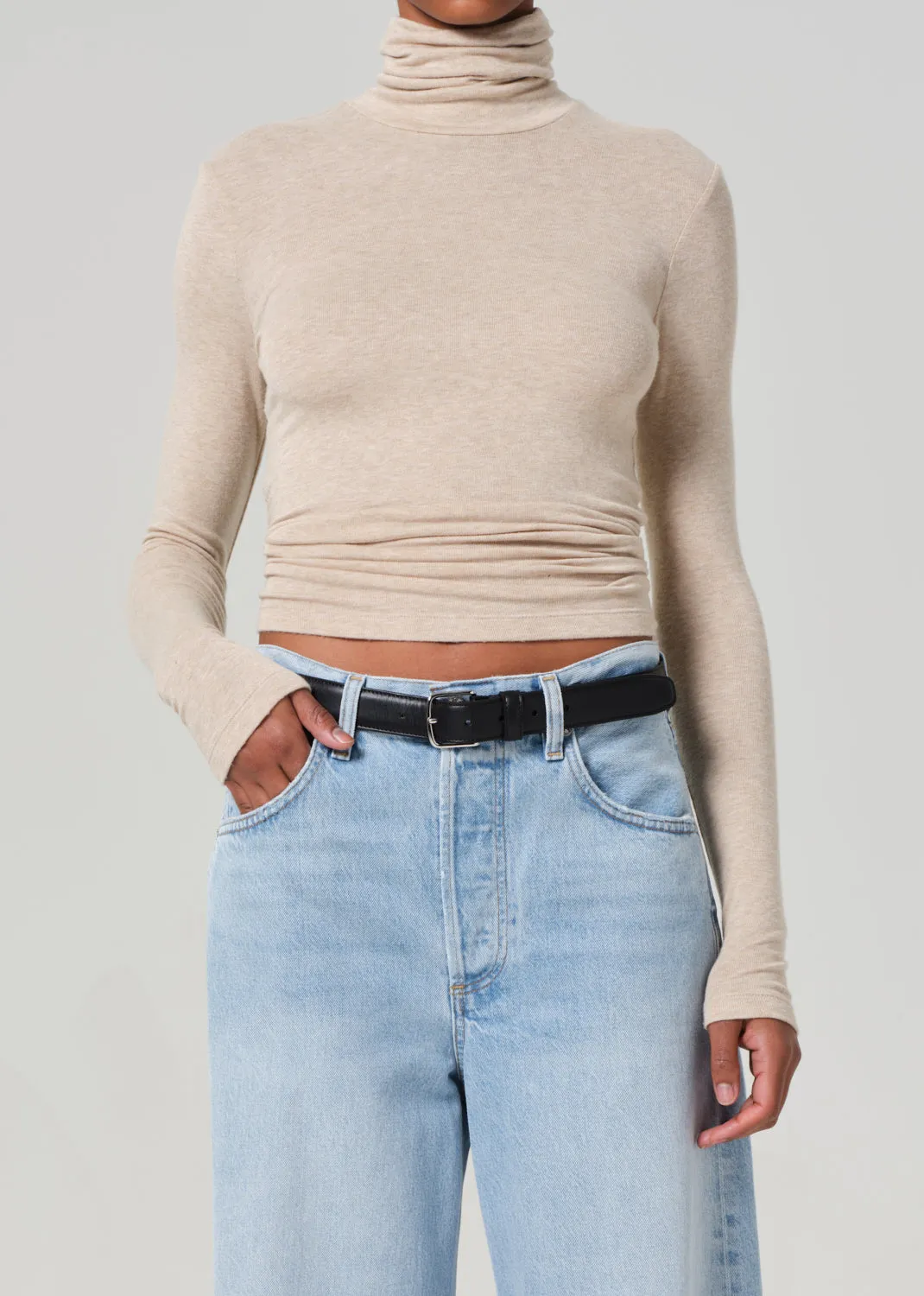 Caradene Turtleneck in Heathered Almond sold by Citizens Of Humanity