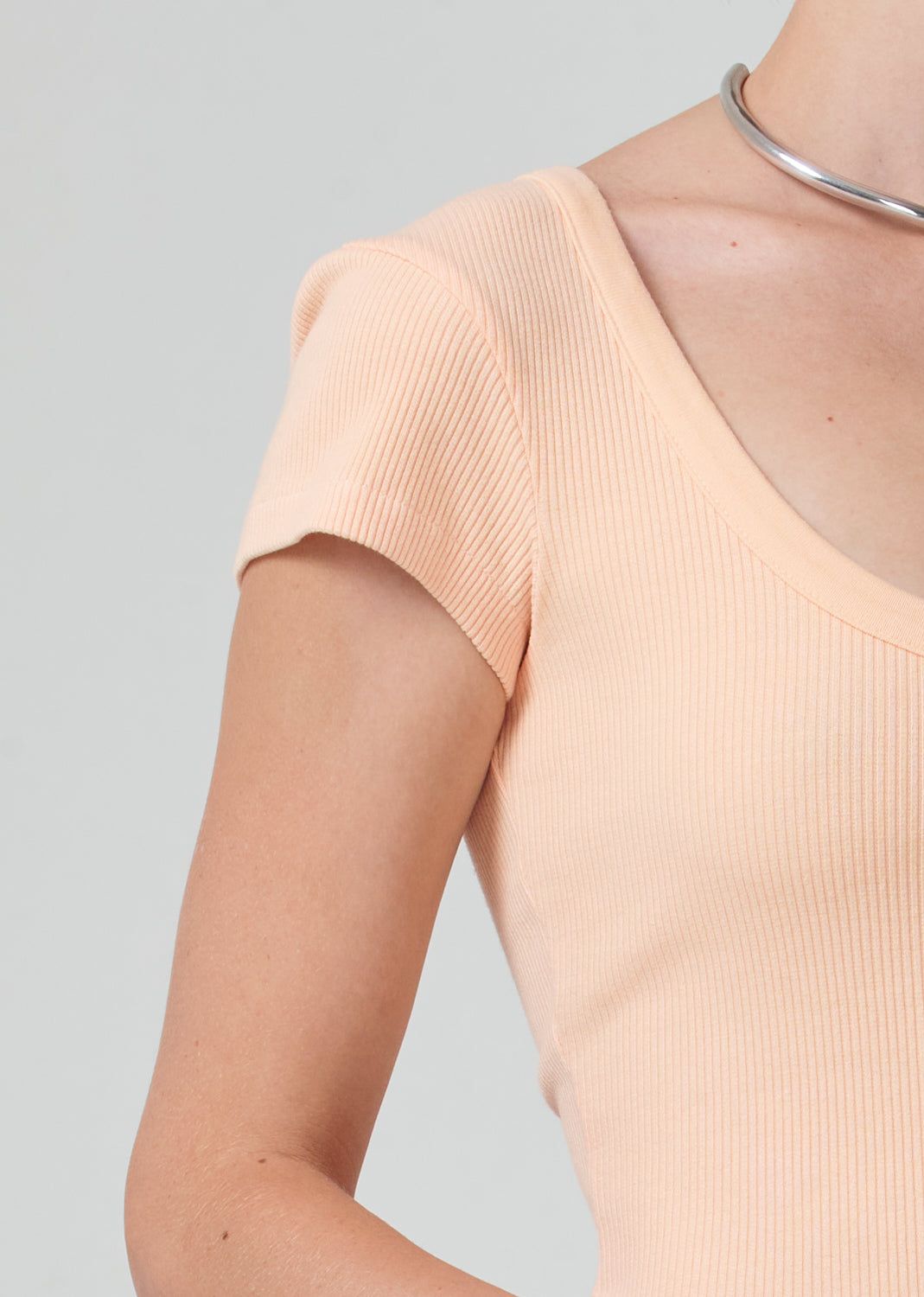 Lima Scoop Neck Tee in Cantaloupe sold by Citizens Of Humanity product image thumbnail 4