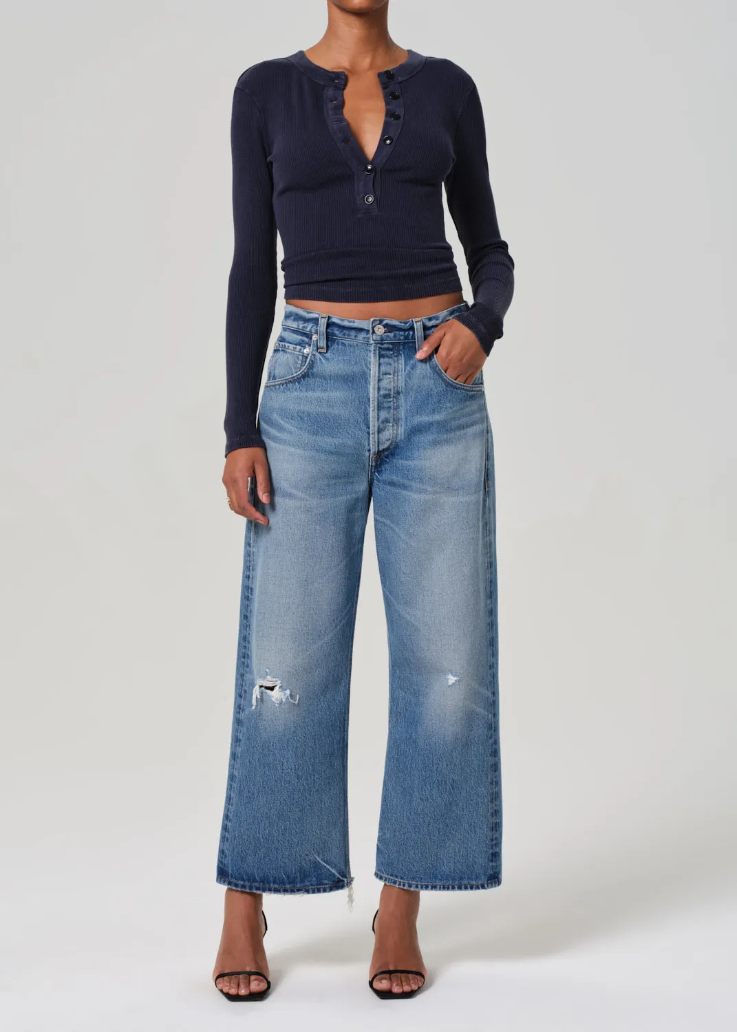 Varra Henley in Mineral Navy sold by Citizens Of Humanity product image thumbnail 5