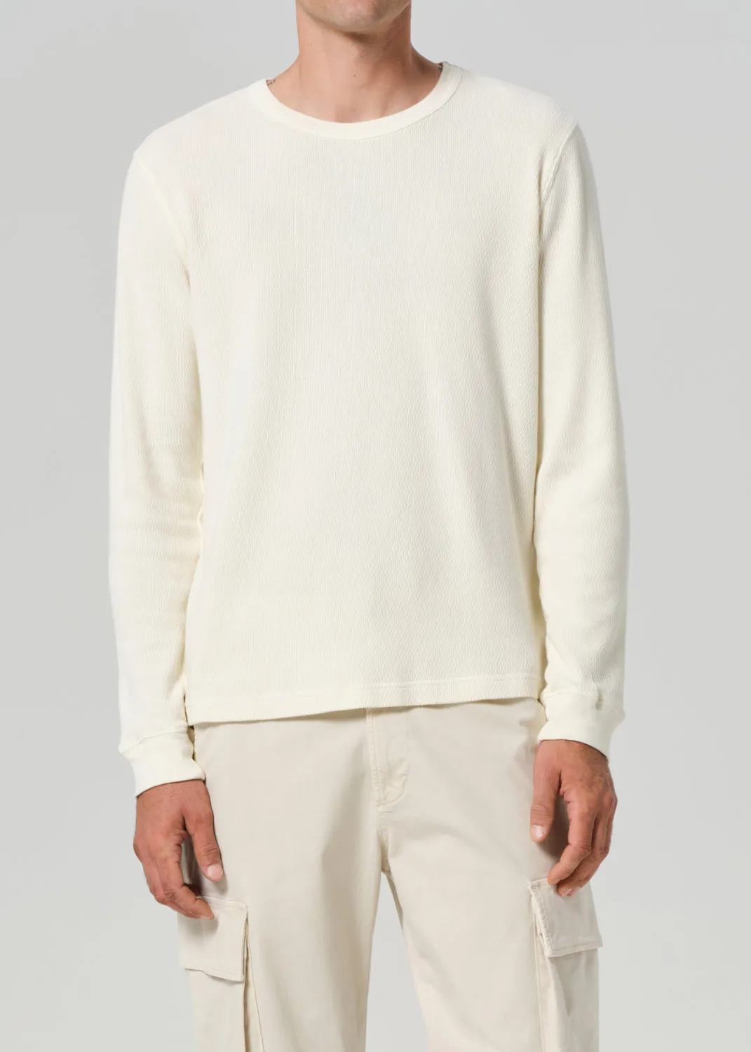 Waffle Crewneck in Canvas sold by Citizens Of Humanity product image thumbnail 2