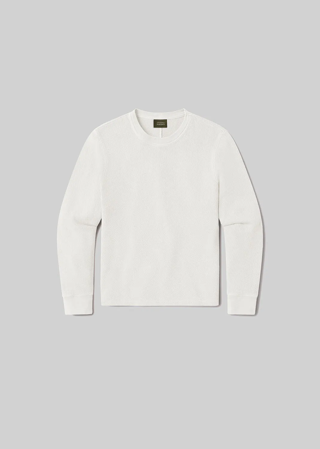 Waffle Crewneck in Canvas sold by Citizens Of Humanity