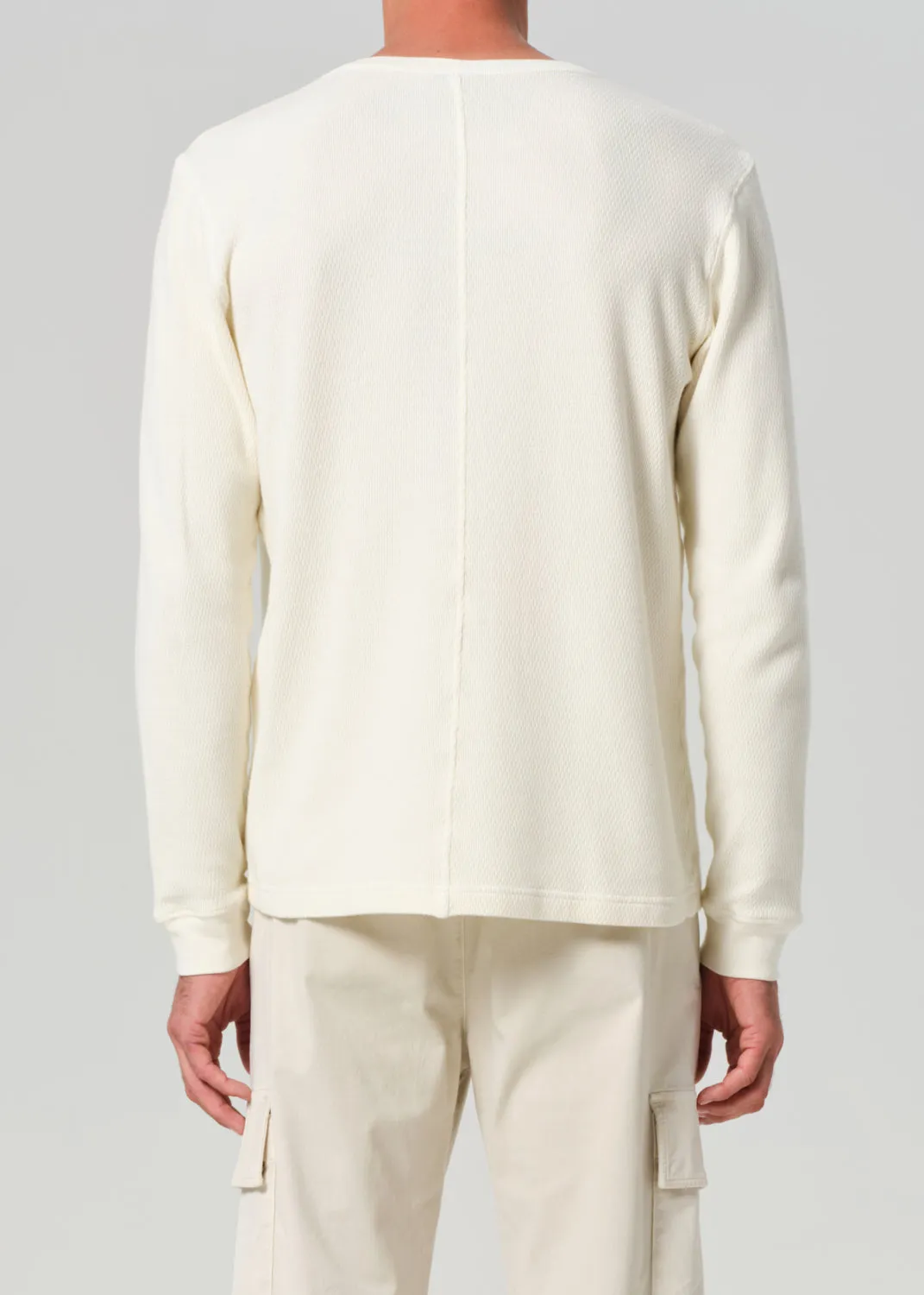 Waffle Crewneck in Canvas sold by Citizens Of Humanity product image thumbnail 3