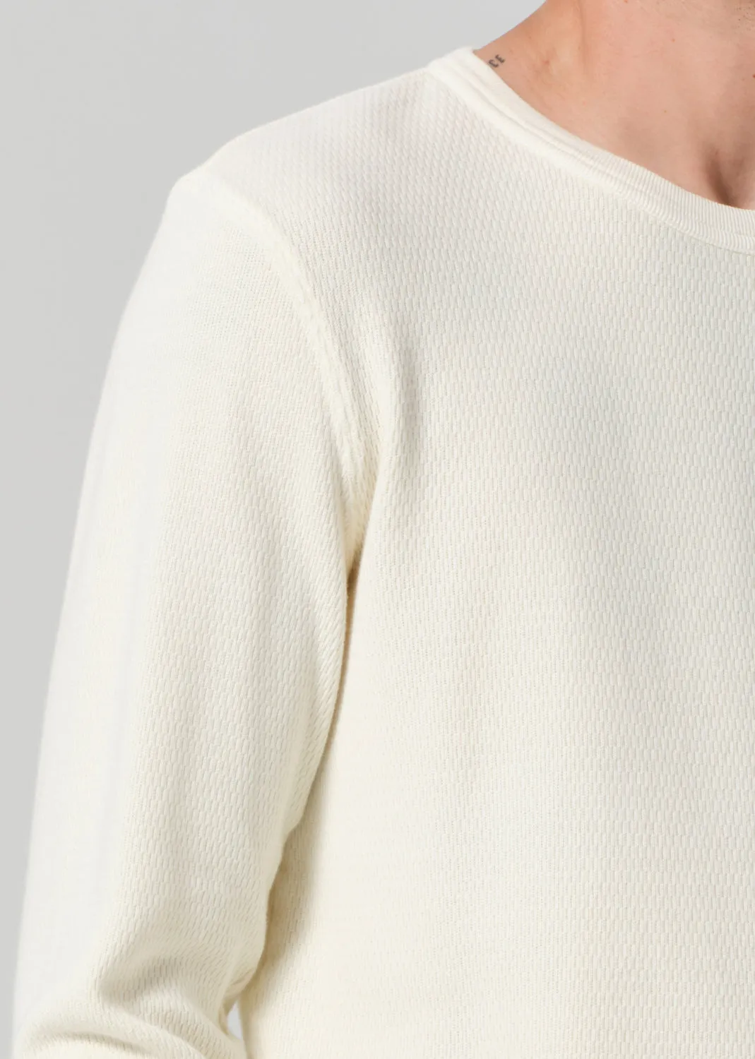 Waffle Crewneck in Canvas sold by Citizens Of Humanity product image thumbnail 5