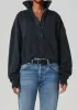 Mirelle Funnel Neck in Charcoal sold by Citizens Of Humanity