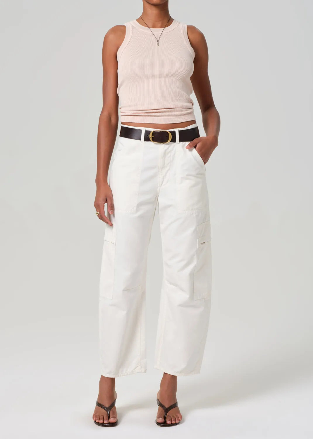 Isabel Rib Tank in Muted Rose sold by Citizens Of Humanity product image thumbnail 5