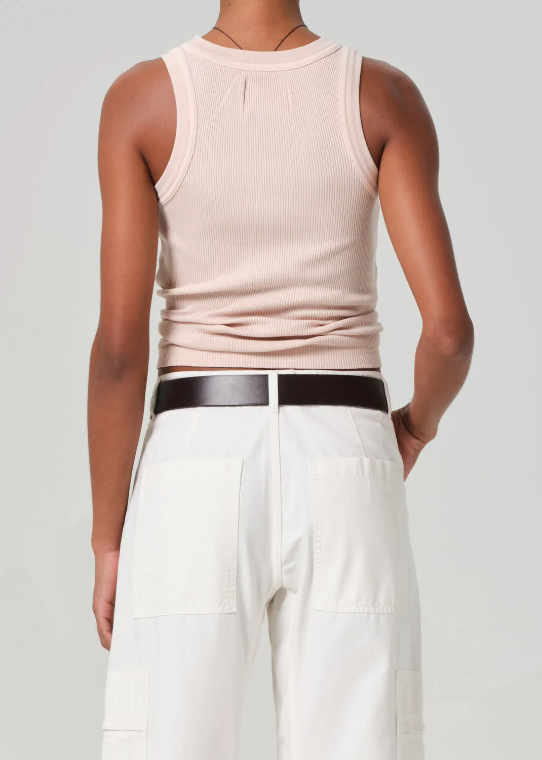 Isabel Rib Tank in Muted Rose sold by Citizens Of Humanity product image thumbnail 2