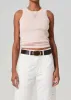 Isabel Rib Tank in Muted Rose sold by Citizens Of Humanity