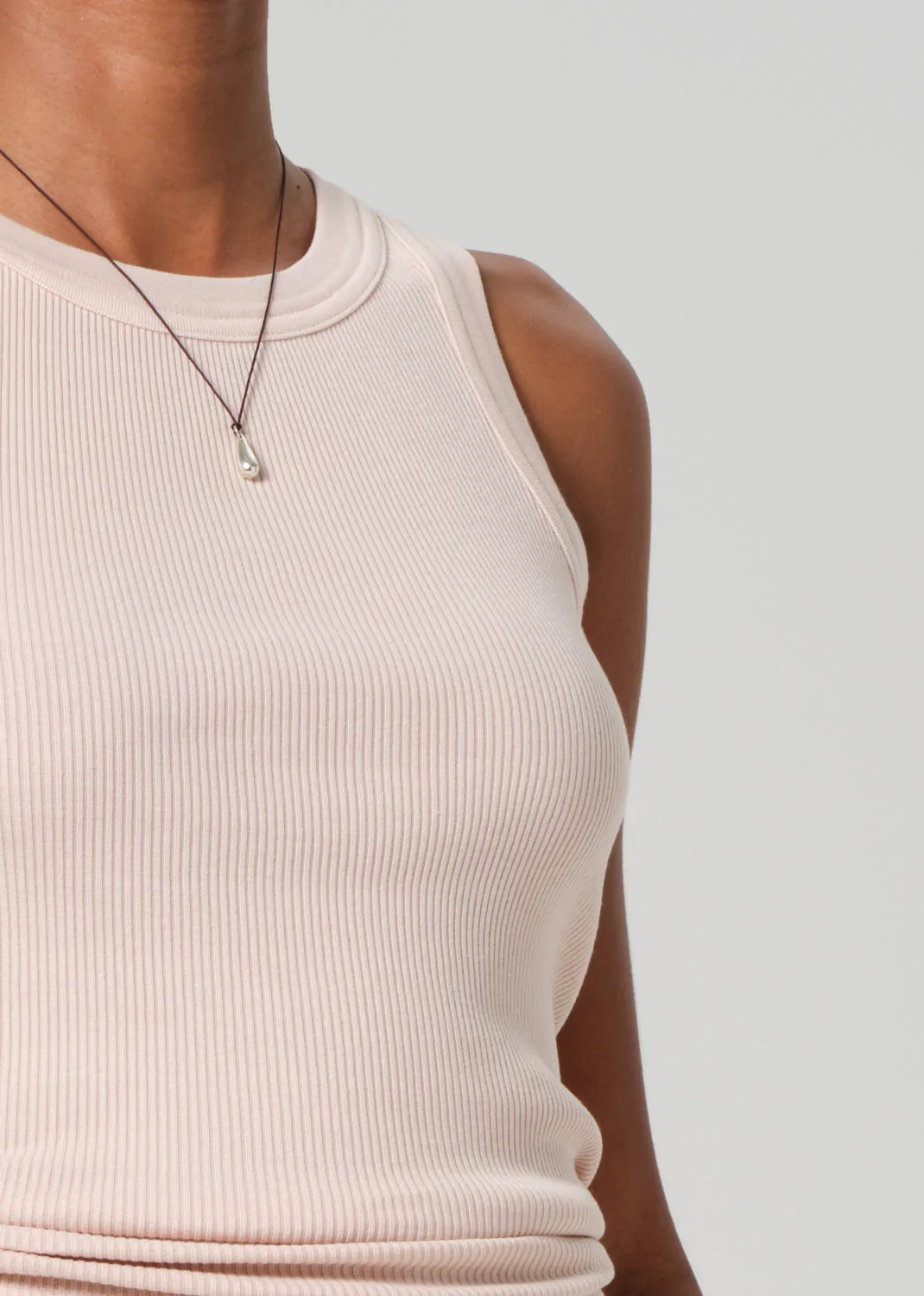 Isabel Rib Tank in Muted Rose sold by Citizens Of Humanity product image thumbnail 4