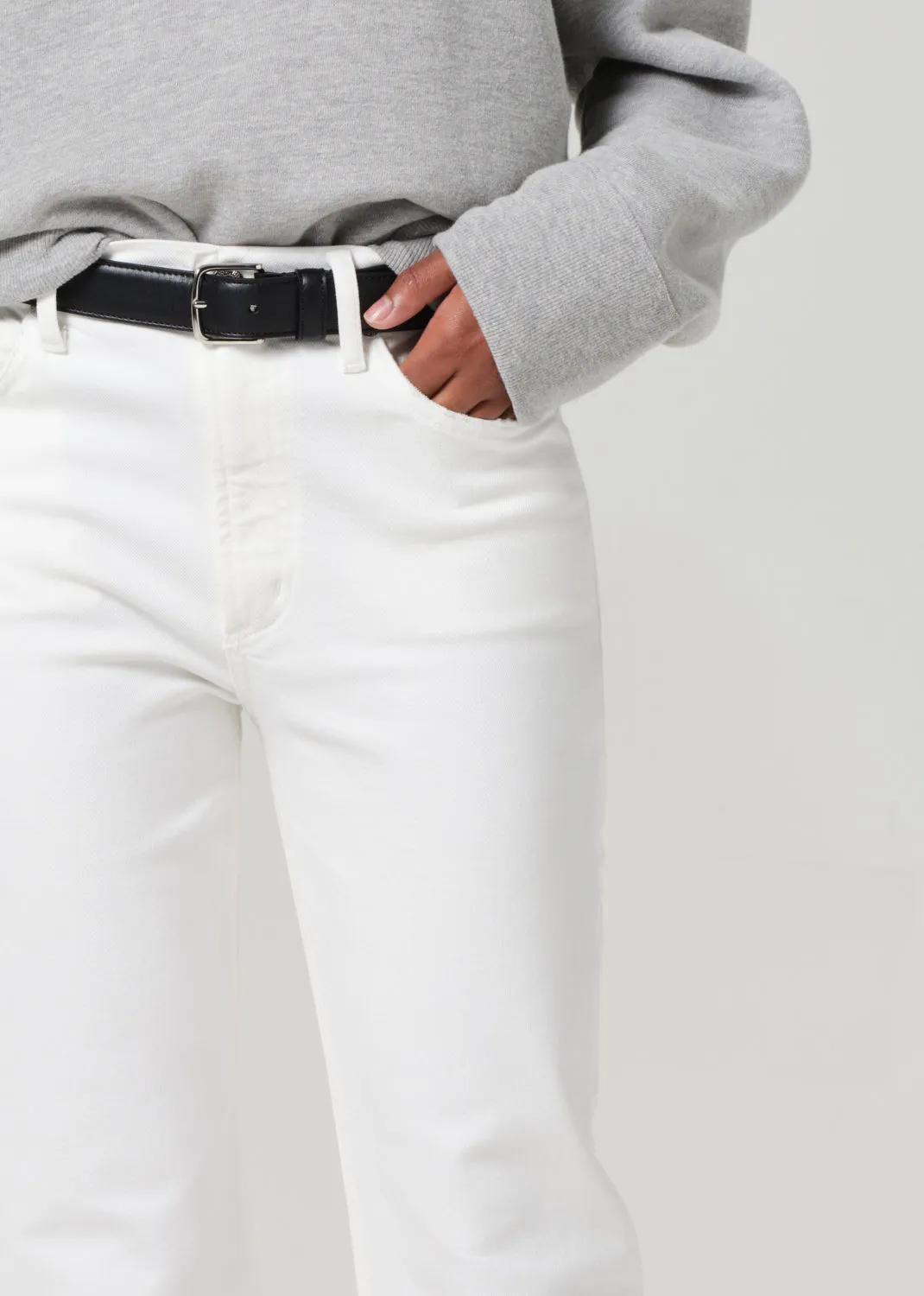 Isola Mid Rise Cropped Boot in Soft White sold by Citizens Of Humanity product image thumbnail 5