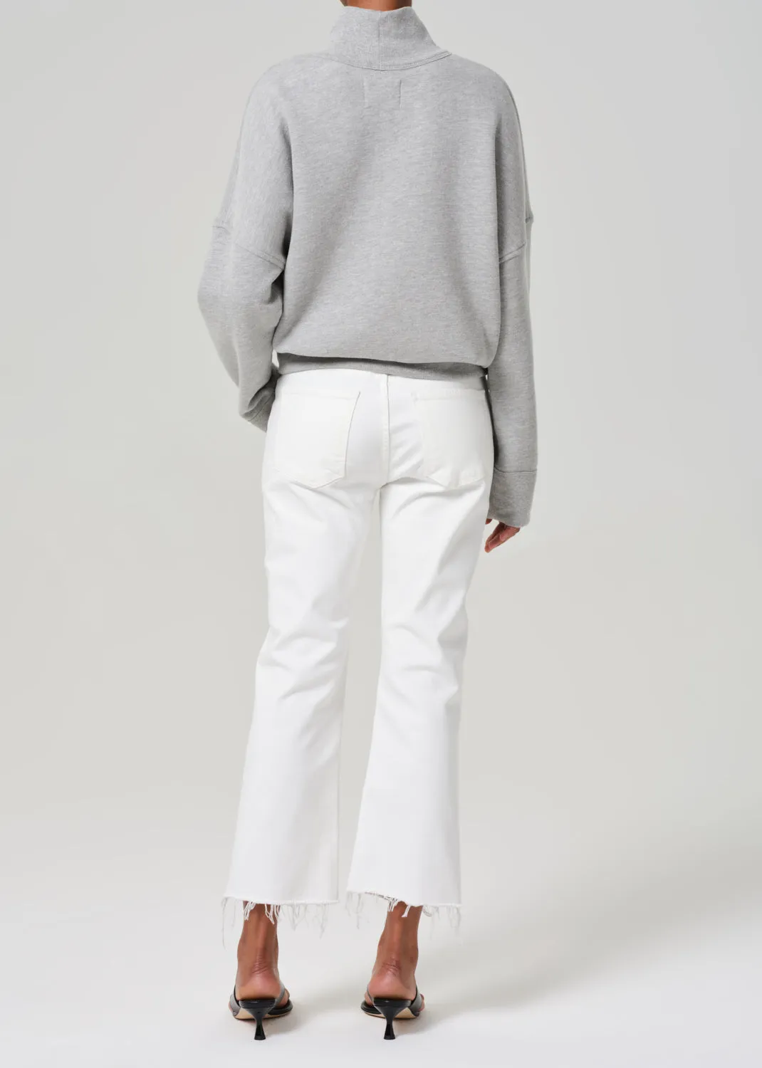 Isola Mid Rise Cropped Boot in Soft White sold by Citizens Of Humanity product image thumbnail 2