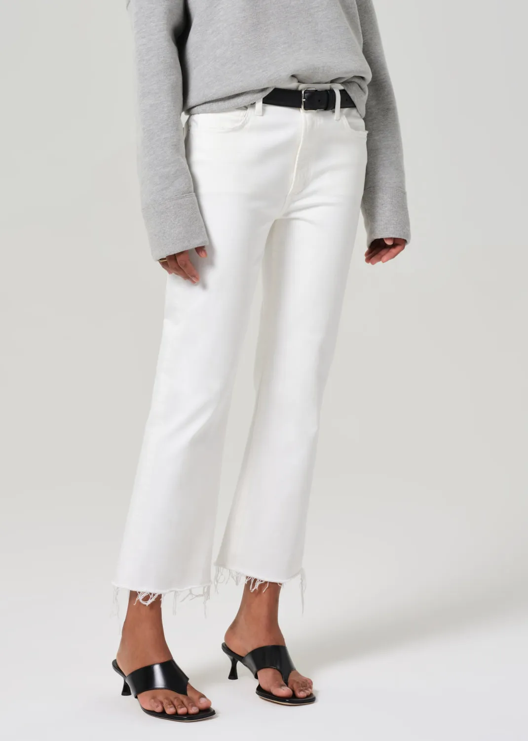 Isola Mid Rise Cropped Boot in Soft White sold by Citizens Of Humanity product image thumbnail 4