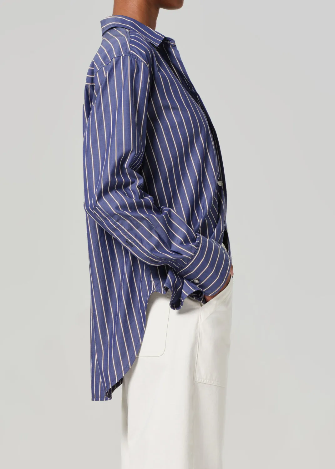 Shay Shirt in Portamento Stripe sold by Citizens Of Humanity product image thumbnail 4
