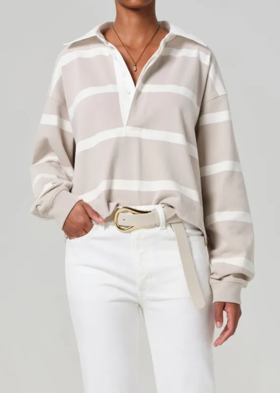 Aris Rugby in Sandatlas Pashmina Stripe sold by Citizens Of Humanity