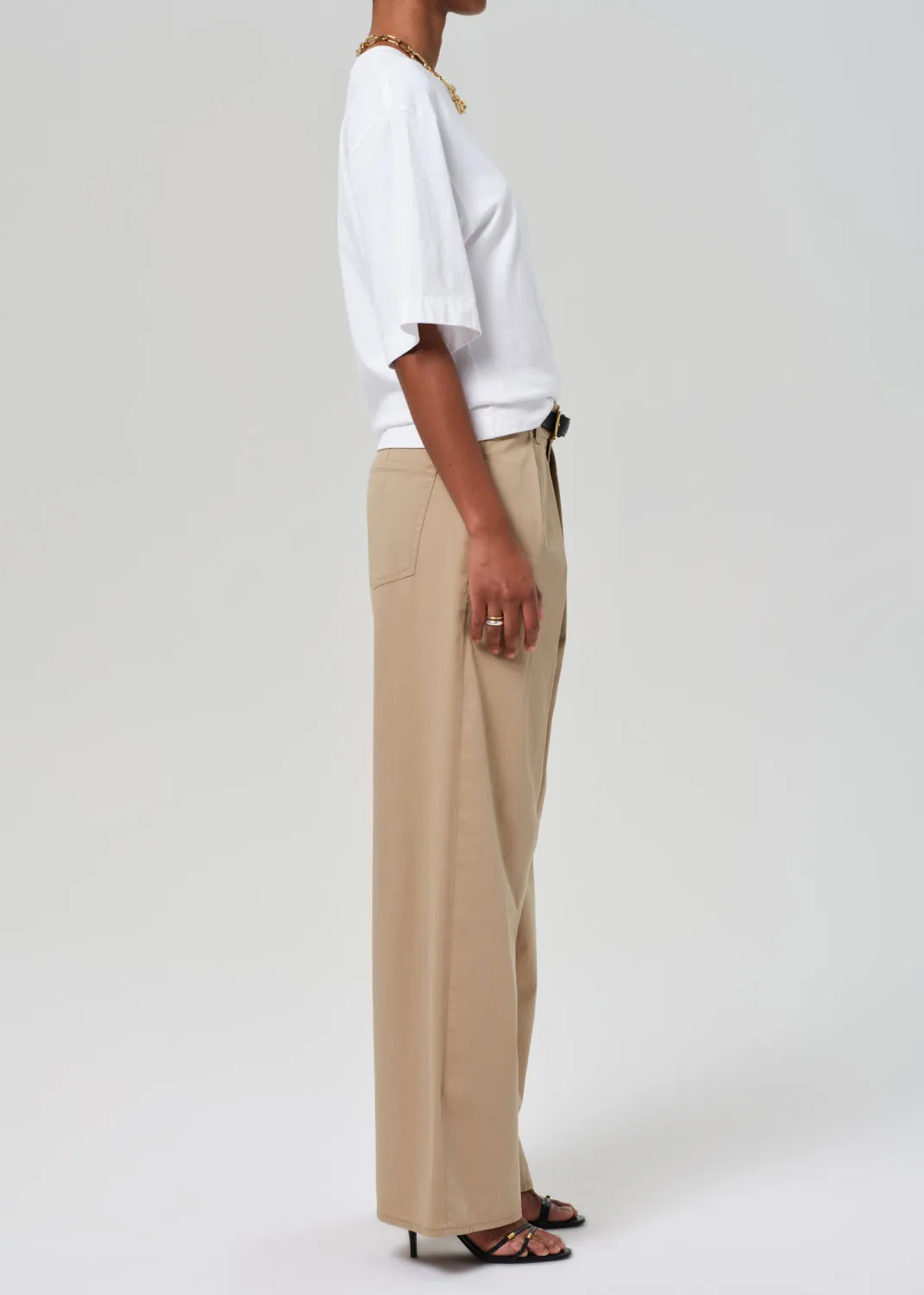 Petra Pleated Trouser in Catalina sold by Citizens Of Humanity product image thumbnail 3