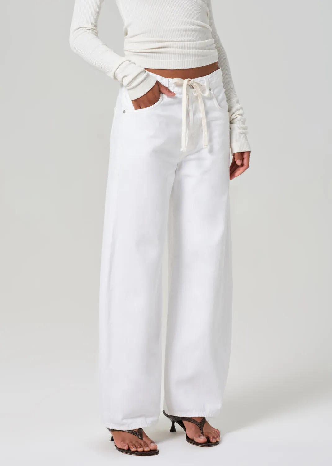 Petite Brynn Drawstring Trouser in Tulip sold by Citizens Of Humanity product image thumbnail 4