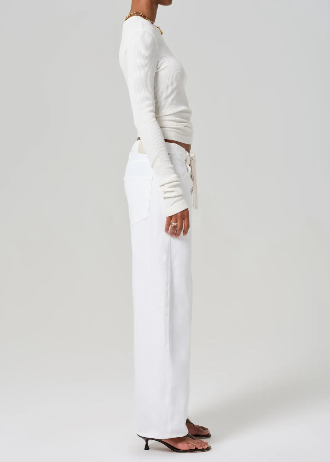 Petite Brynn Drawstring Trouser in Tulip sold by Citizens Of Humanity product image thumbnail 3
