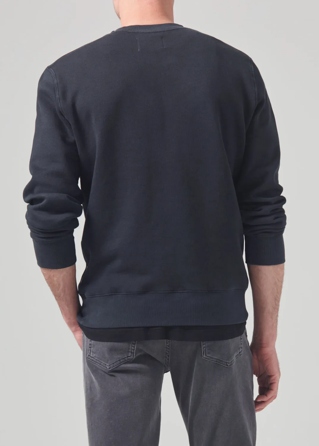 Vintage Crewneck Sweatshirt in Washed Black sold by Citizens Of Humanity product image thumbnail 4