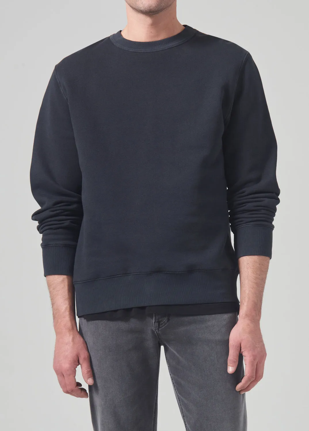 Vintage Crewneck Sweatshirt in Washed Black sold by Citizens Of Humanity product image thumbnail 3