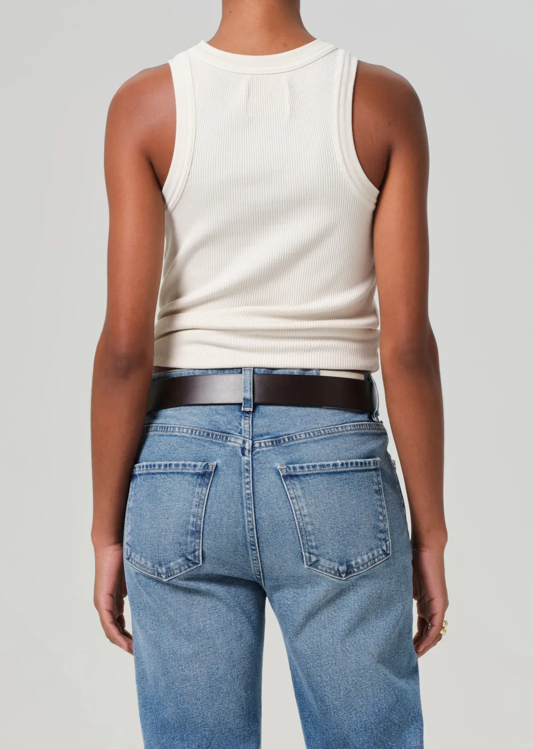Isabel Rib Tank in Dune sold by Citizens Of Humanity product image thumbnail 2